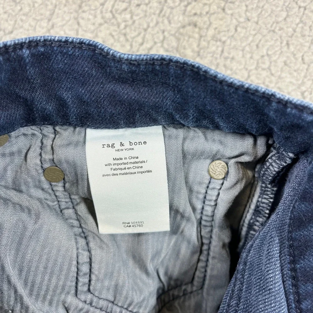 Rag & Bone Fit 2 Slim Jeans Bayview Dark Wash Denim MED23S1223FFBA‎ 28W 32L